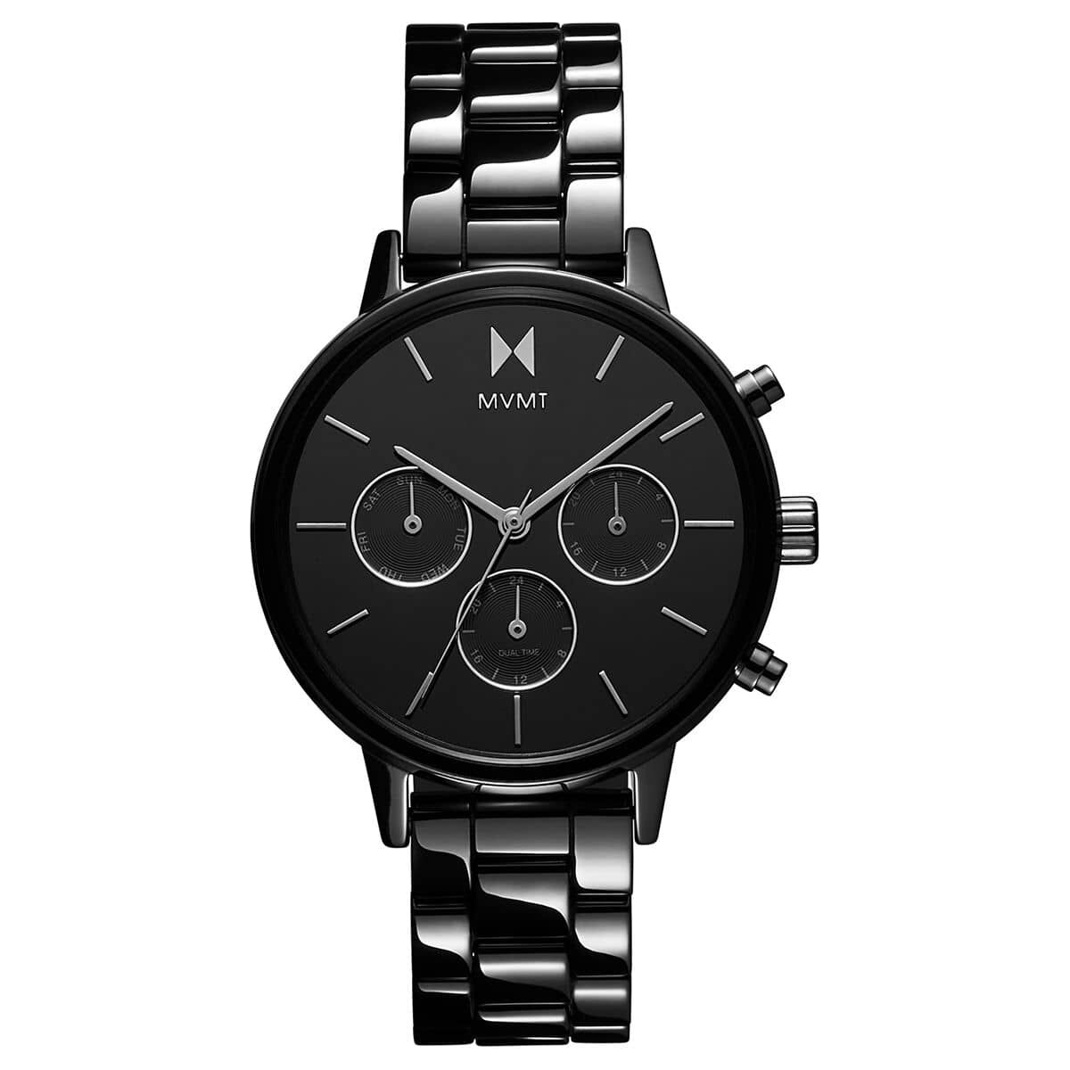 NOVA Black Series Analog Watch - For Men - Buy NOVA Black Series Analog  Watch - For Men Premium Black Dial & Leather Strap Wrist Watch with  Japanese Technology Online at Best
