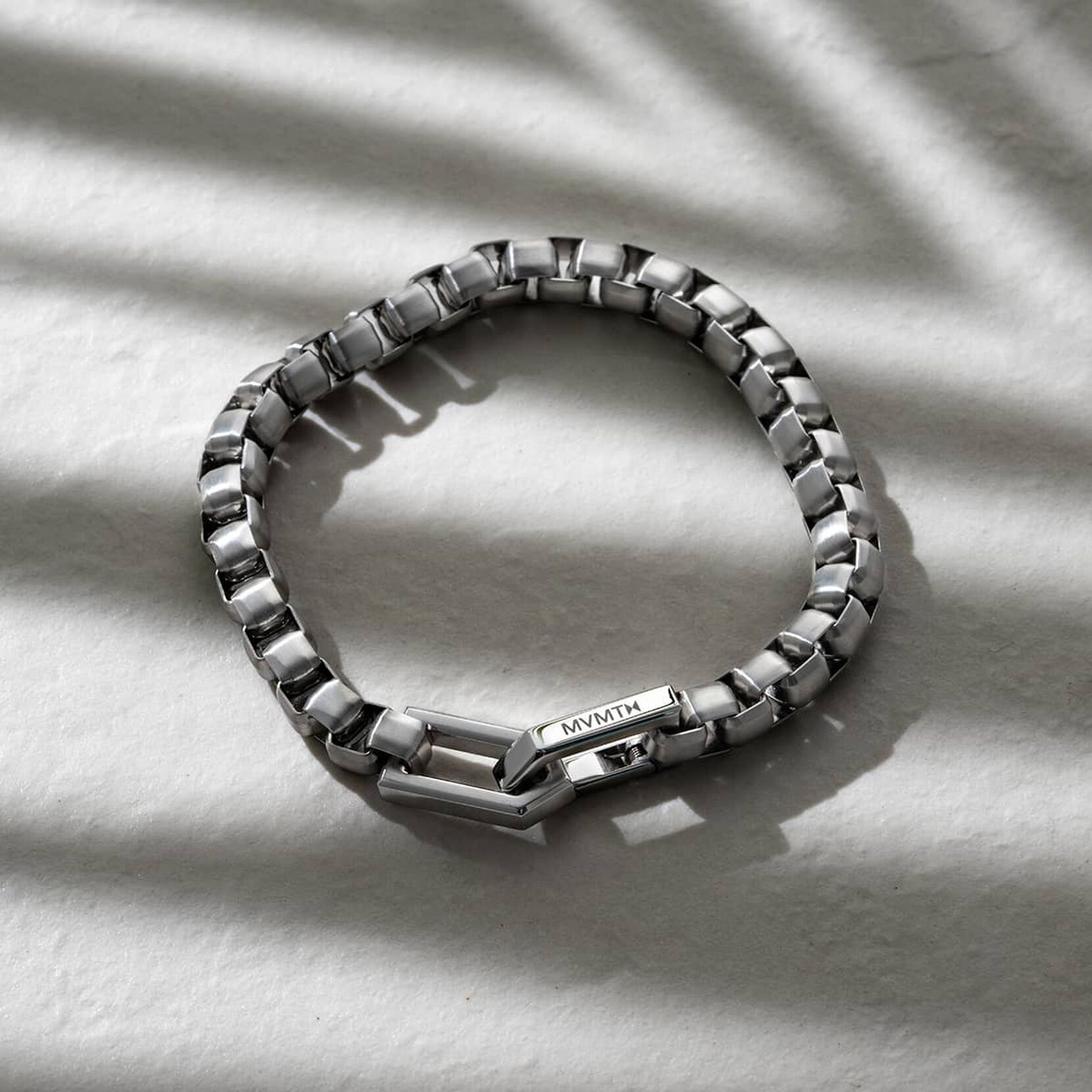 Men's Stainless Steel Square Chain Bracelet