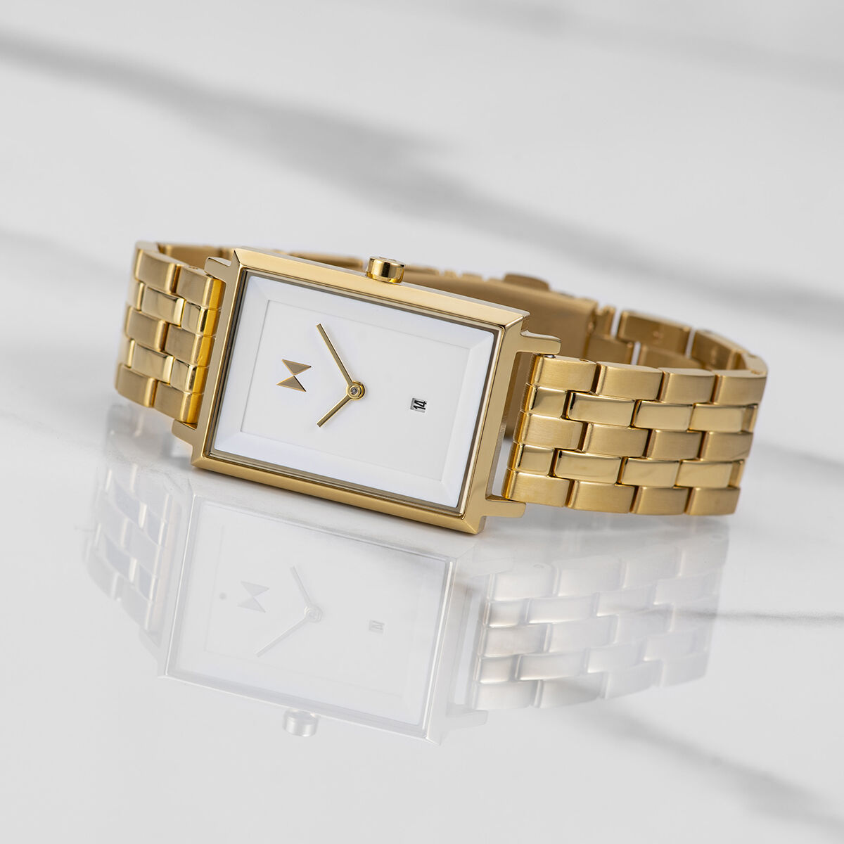 Signature Square Charlie Gold Watch | Women's Watches | MVMT