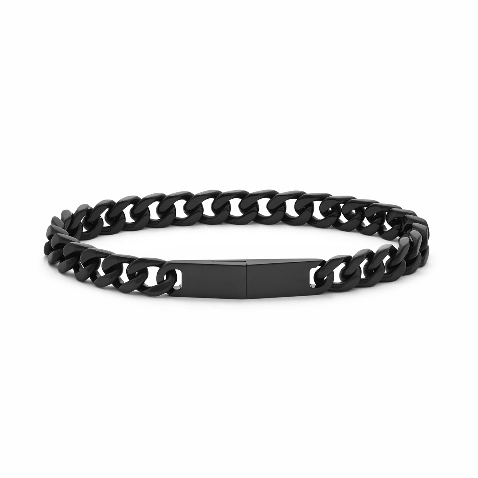  Love You This Much To My Man Cuban Link Bracelet for Him,  Romantic Birthday Gifts for Him, Jewelry for Him, Best Gifts for Husband  from Wife (Black-Black, Stainless Steel): Clothing, Shoes