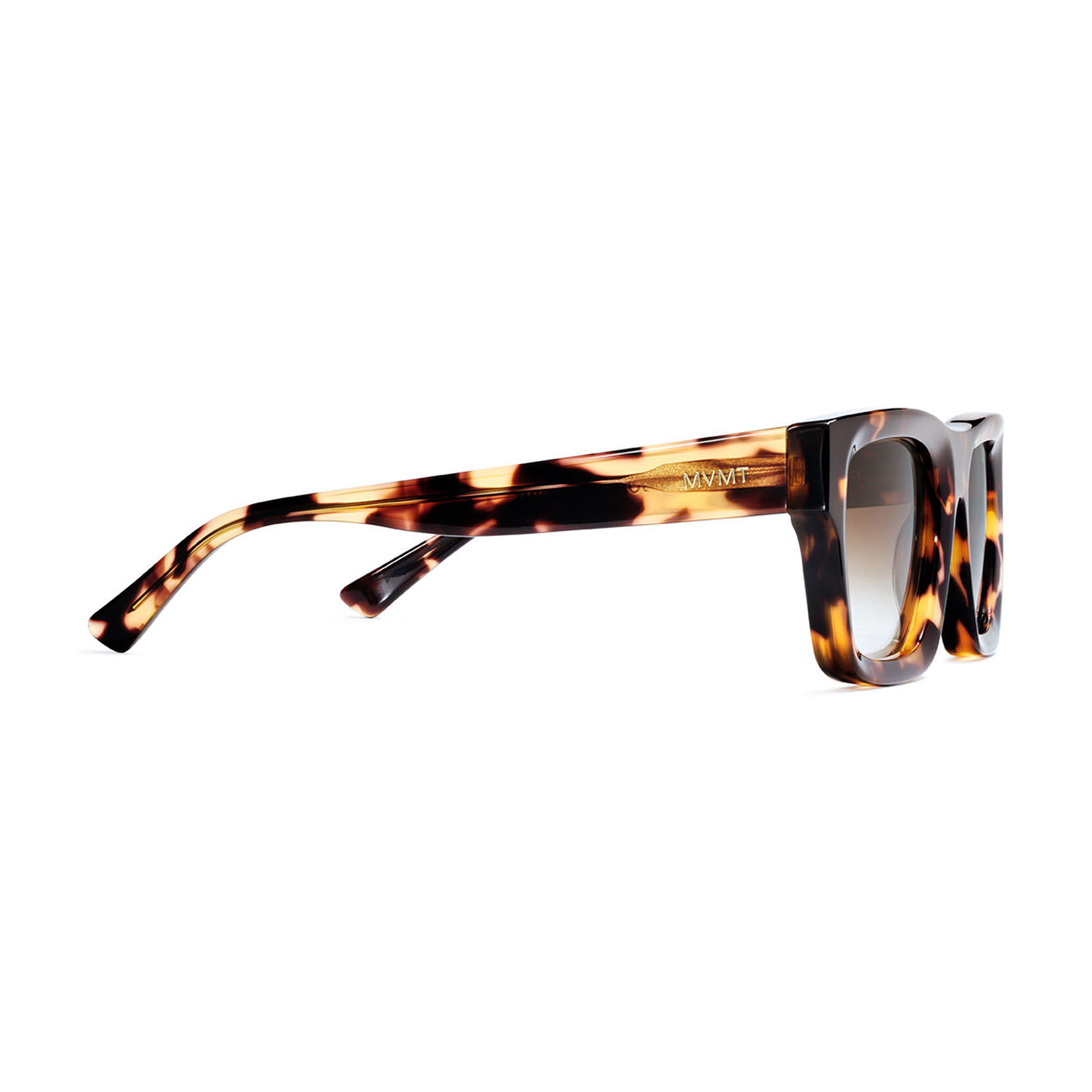 Black and gold Vadim sunglasses, brown lenses