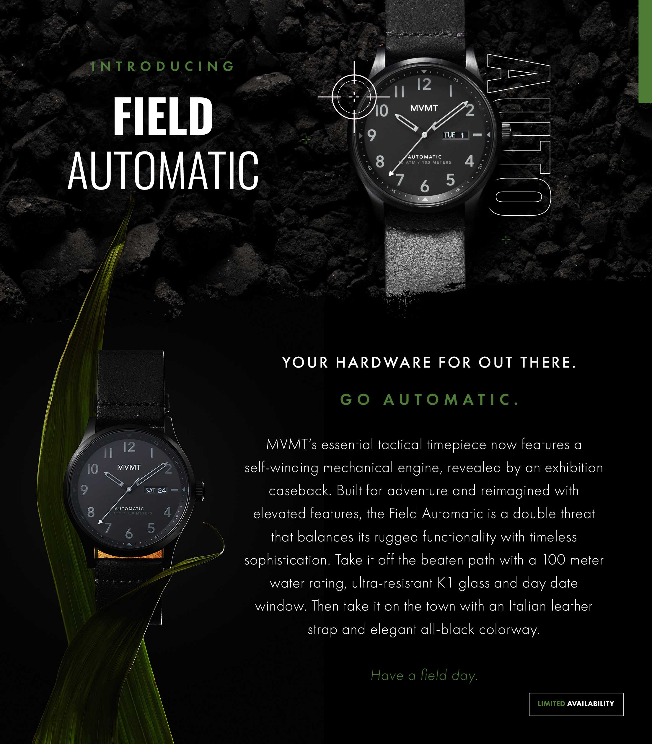 Field Automatic Watch Go Automatic MVMT