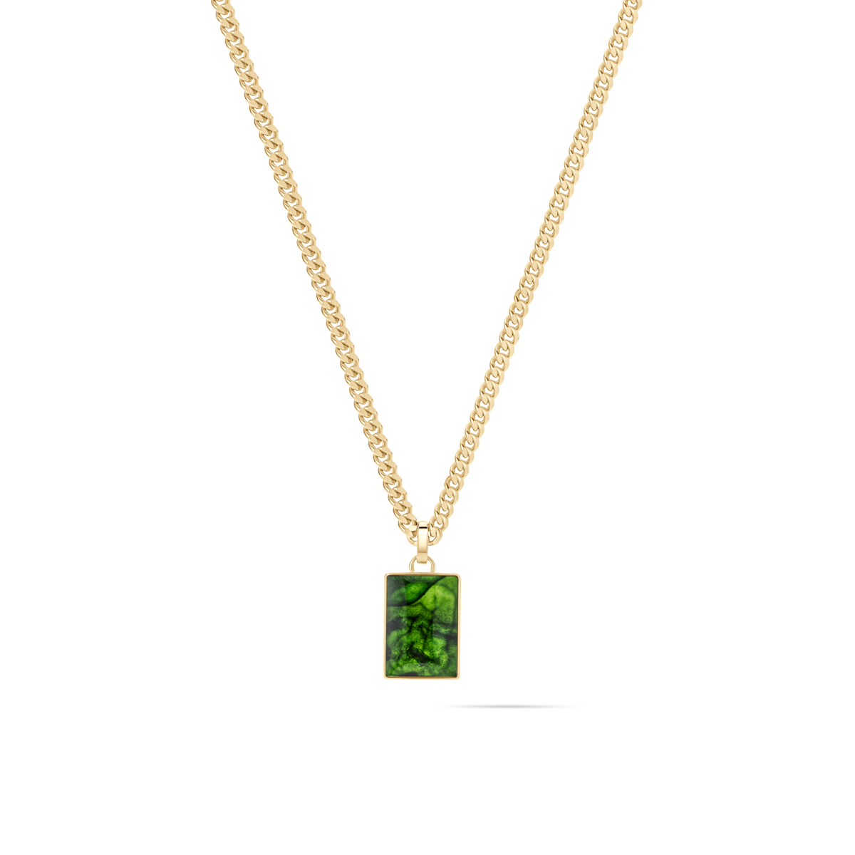 Order & Chaos Necklace Gold + Green - Kim Rose x MVMT